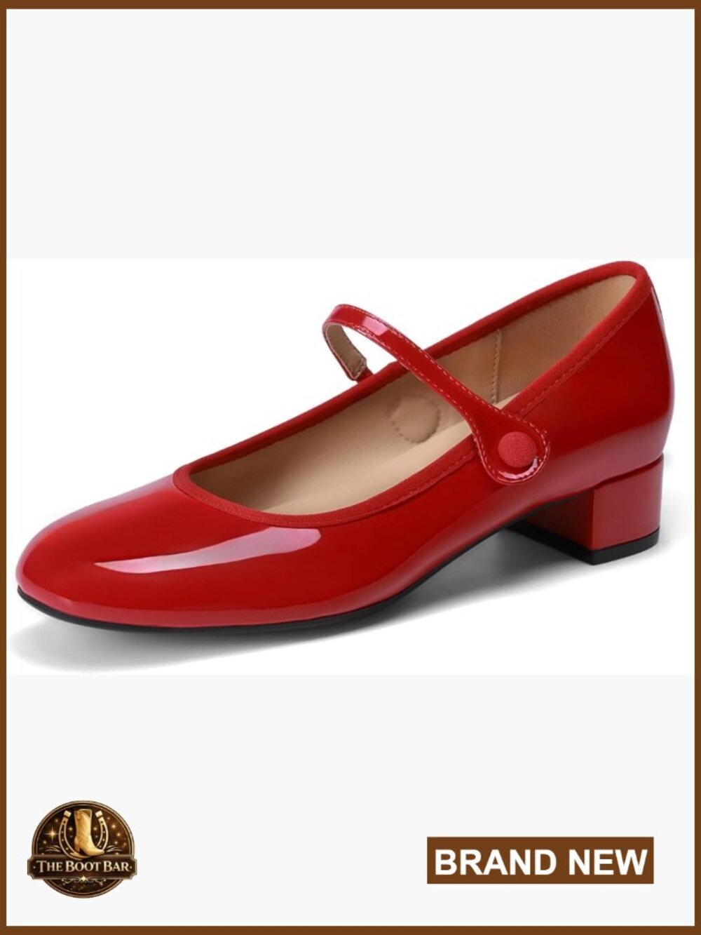 Mary Jane Chunky Low Heels Slip on Dress Pumps Comfort Work Flats